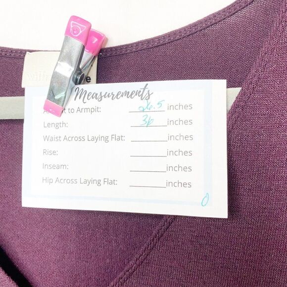 Wilfred Free Womens Purple Long Sleeve Straight Hem V Neck Shift Dress Size L - Picture 8 of 8